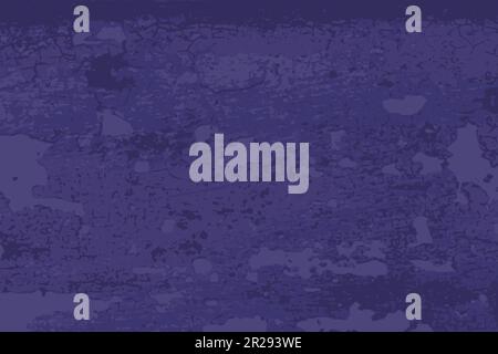 Texture stressata. Tessuto grunge in legno intemperiato vintage. Sfondo vettoriale in legno blu scuro. Illustrazione Vettoriale