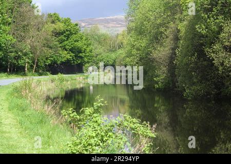 Canale Forth & Clyde a Clydebank, Scozia Foto Stock