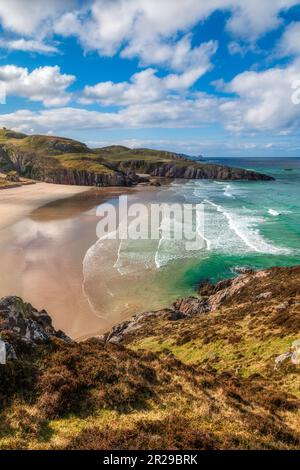 Ceannabeinne Bay a Rispond vicino Durness in Sutherland Foto Stock