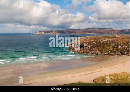 Whiten Head da Rispond Beach vicino a Durness in Sutherland Foto Stock