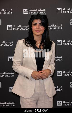Cannes, Francia, il 18th maggio 2023. Sconosciuto. 18th maggio, 2023. L'attrice Saudita Mila Alzahrani un evento che fa parte del Festival del Cinema di Cannes del 76th, a Cannes, in Francia, il 18th maggio 2023. Foto di Ammar Abd Rabbo/ABACAPRESS.COM Credit: Abaca Press/Alamy Live News Foto Stock
