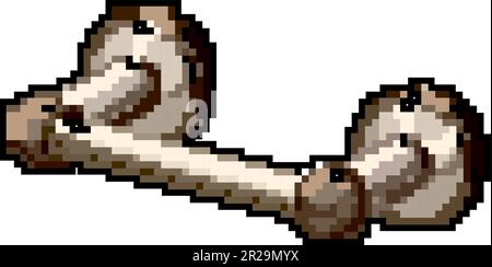 wc carta igienica gioco pixel art vettoriale illustrazione Illustrazione Vettoriale