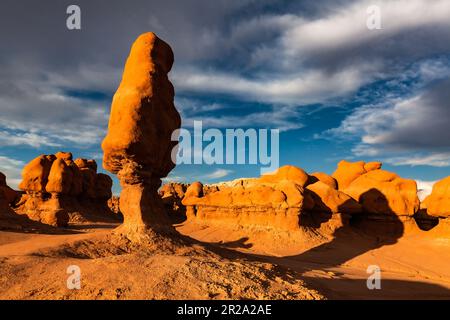 Goblin Valley state Park è un parco statale dello Utah, Stati Uniti. Il parco presenta migliaia di colonne, localmente chiamate goblin, che sono formazioni Foto Stock