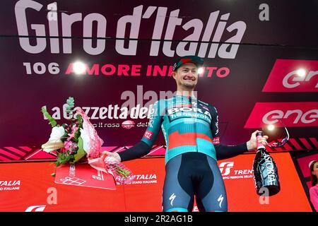 Rivoli, Italia. 18th maggio, 2023. Rivoli, Rivoli, Italia, 18 maggio 2023, Nico Denz - Vincitore della tappa 12 - giro D'Italia 2023 durante la 12 tappa - Bra - Rivoli - giro d'Italia Credit: Live Media Publishing Group/Alamy Live News Foto Stock