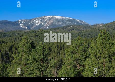 montagna rossa nella foresta nazionale di helena vicino a rimini, montana Foto Stock