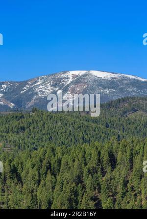 montagna rossa nella foresta nazionale di helena vicino a rimini, montana Foto Stock