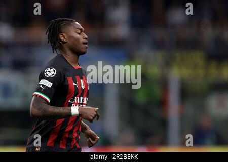 Milano, Italia, 16th maggio 2023. Rafael Leao dell'AC Milan durante la partita della UEFA Champions League a Giuseppe Meazza, Milano. L'immagine di credito dovrebbe essere: Jonathan Moskrop / Sportimage Foto Stock