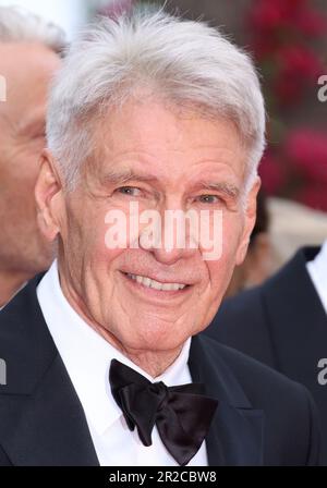 Cannes, Francia. 18th maggio, 2023. Harrison Ford partecipa al tappeto rosso "Indiana Jones and the Dial of Destiny" durante il 76th° festival annuale di Cannes al Palais des Festivals il 18 2023 maggio a Cannes Francia. Photo DGP/imageSPACE Credit: Imagespace/Alamy Live News Foto Stock