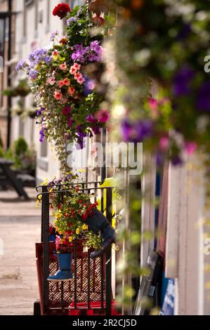 Il pub Railway Hotel su Church Street, Haydon Bridge, Northumberland Foto Stock