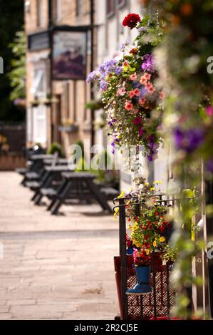 Il pub Railway Hotel su Church Street, Haydon Bridge, Northumberland Foto Stock