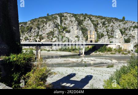 Nuovo ponte autostradale Mirabeau sulla Durance in Provenza Foto Stock