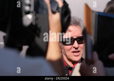 Madrid, Spagna. 18th maggio, 2023. Ramoncin partecipa alla foto del 40th° anniversario della DRO a Madrid. (Foto di Atilano Garcia/SOPA Images/Sipa USA) Credit: Sipa USA/Alamy Live News Foto Stock