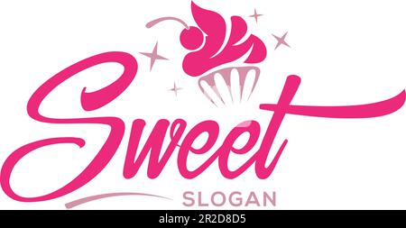Logo per uno slogan dolce Illustrazione Vettoriale