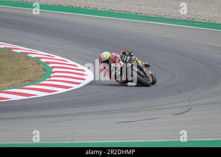 MONTMELLO, SPAGNA-4 GIUGNO 2021: Aleix Espargaro sulla sua Aprilia RS-GP 2021 41 (Aprilia Racing Team Gresini), Campionato del mondo MotoGP 2021 Foto Stock