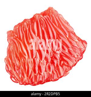 Polpa di pompelmo agrumi isolato su fondo bianco con percorso di taglio. Polpa di pompelmo. Profondità di campo completa. Foto Stock