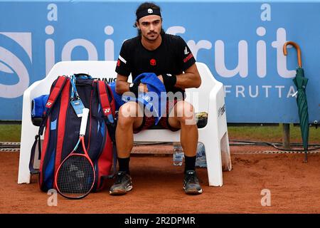 Torino, Italia, Italia. 18th maggio, 2023. Italia, Torino 18/05/23.Circolo della Stampa Sporting .ATP Challenger 175 Quarter finals.Piedmont Open intesa Sanpaolo.Andrea Collarini (Arg) (Photo by Tonello Abozzi/Pacific Press) (Credit Image: © Tonello Abozzi/Pacific Press via ZUMA Press Wire) SOLO PER USO EDITORIALE! Non per USO commerciale! Foto Stock