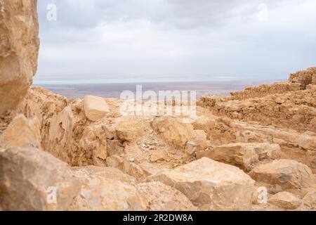 Deserto del Judaean, Distretto Meridionale, Israele - 10 aprile 2023. Foto Stock