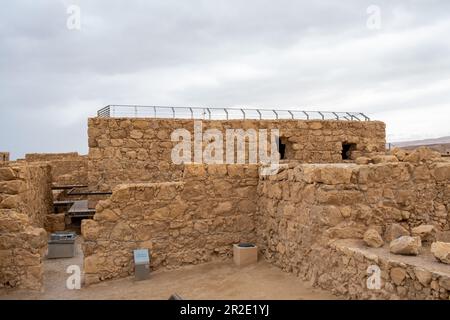 Deserto del Judaean, Distretto Meridionale, Israele - 10 aprile 2023. Parco Nazionale di Masada. Foto Stock