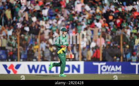 Liton Das, la terza partita internazionale di un giorno (ODI) del Bangladesh-India allo stadio Zahur Ahmed Chowdhury di Sagori Foto Stock