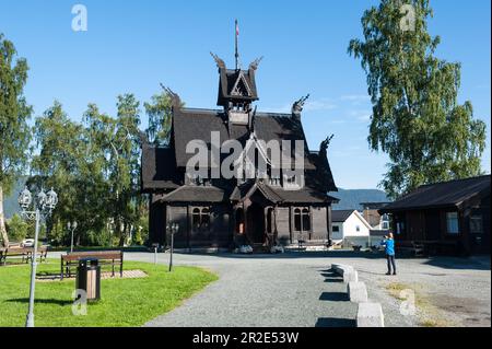 The Norway Building, Orkanger, contea di Trøndelag, Norvegia. Foto Stock