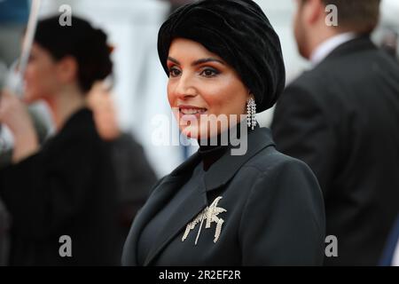 19 maggio 2023, Cannes, Cote d'Azur, Francia: Fatma Alremaihi partecipa alla proiezione di 'About Dry Grasses' durante il 76th° Festival annuale del cinema di Cannes al Palais des Festivals il 19 maggio 2023 a Cannes, Francia (Credit Image: © Mickael Chavet/ZUMA Press Wire) SOLO PER USO EDITORIALE! Non per USO commerciale! Foto Stock