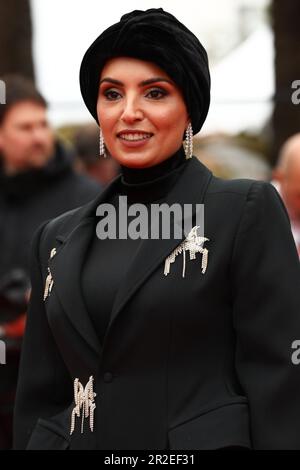 19 maggio 2023, Cannes, Cote d'Azur, Francia: Fatma Alremaihi partecipa alla proiezione di 'About Dry Grasses' durante il 76th° Festival annuale del cinema di Cannes al Palais des Festivals il 19 maggio 2023 a Cannes, Francia (Credit Image: © Mickael Chavet/ZUMA Press Wire) SOLO PER USO EDITORIALE! Non per USO commerciale! Foto Stock