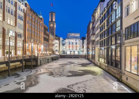 Alte Post am Bleichenfleet nel centro storico, Amburgo-Mitte, libera città anseatica di Amburgo, Germania del Nord, Germania, Europa Foto Stock
