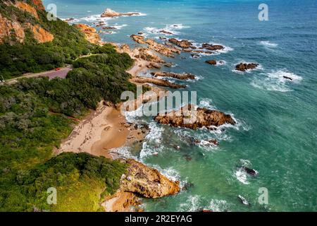 Coney Glen Beach Knysna, Knysna, Garden Route, Sudafrica, Africa Foto Stock