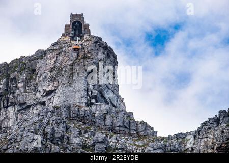 Funivia su Table Mountain, Città del Capo, Sud Africa, Africa Foto Stock