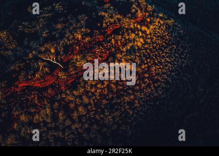 Tramonto sulla gola di Hamersley nel Parco Nazionale di Karijini nell'Australia Occidentale, Australia, Oceania; Foto Stock