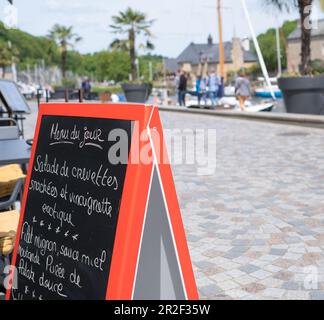 Menu du jour Foto Stock