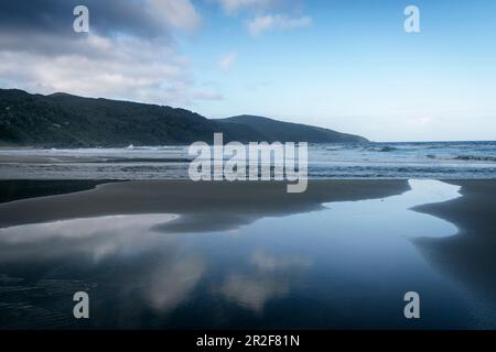 Playa Bahia Mansa Beach, Cile, Sud Pacifico, Oceano Pacifico, Sud America Foto Stock