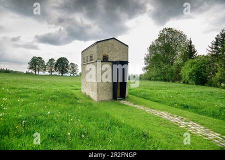 Jakobskapelle, architetto: Michele de Lucchi, Auer Berg, alta Baviera, Baviera, Germania Foto Stock