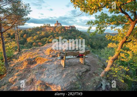 Vista da Metilstein a Wartburg, Eisenach, Turingia, Germania, Europa Foto Stock