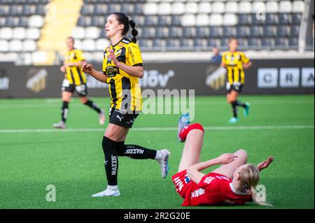 Goteborg, Svezia. 19th maggio 2023. Clarissa Larisey di BK Häcken durante il gioco OBOS Damallsvenskan tra BK Häcken e Linköping FC il 19 maggio 2023 a Gothenburg. Credit: Oskar Olteus / Alamy Live News Foto Stock