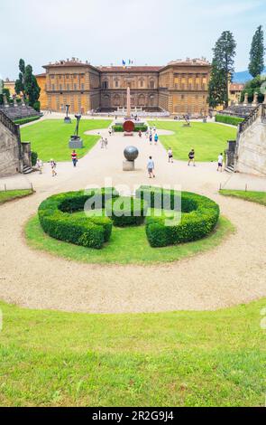Palazzo Pitti e il giardino, Firenze, Toscana, Italia, Europa Foto Stock