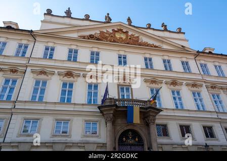 Ambasciata tedesca a Praga, Palazzo Lobkowitz, Praga, Repubblica Ceca Foto Stock
