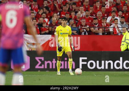 Sevilla, Spagna. 18th maggio, 2023. Yassine Bounou (Siviglia) Calcio : UEFA Europa League Semifinali 2nd tappa tra Sevilla FC 2-1 Juventus FC all'Estadio Ramon Sanchez-Pizjuan di Siviglia, Spagna . Credit: Mutsu Kawamori/AFLO/Alamy Live News Foto Stock