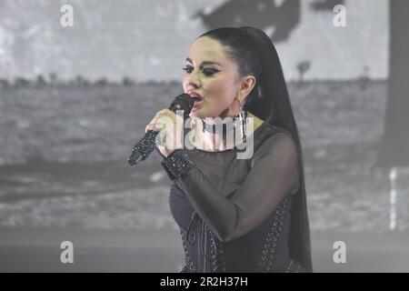 Roma, Italia. 19th maggio, 2023. Paola e Chiara (Paola Iezzi e Chiara Iezzi) si esibiscono durante il concerto dal vivo del 19 maggio 2023 presso l'Auditorium della conciliazione di Roma&#xD;&#XA; Credit: Live Media Publishing Group/Alamy Live News Foto Stock