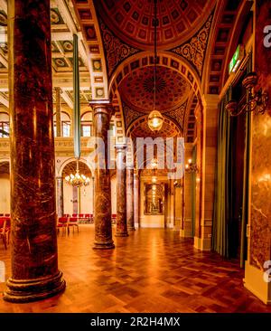 Marble Hall nel Kursaal Building, Bad EMS, Renania-Palatinato, Germania Foto Stock