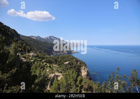 Vista da Torre des Verger, Maiorca, Spagna Foto Stock