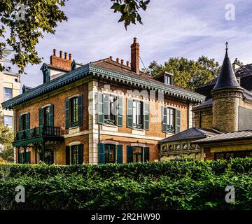 Chalet Napoléon III (1863) su Boulevard des Etats-Unis, Vichy, Auvergne-Rhône-Alpes, Francia Foto Stock