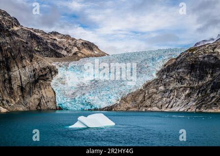 Paesaggio in Prins Christian Sund, comune di Kujalleq, Nanortalik, Groenlandia Foto Stock