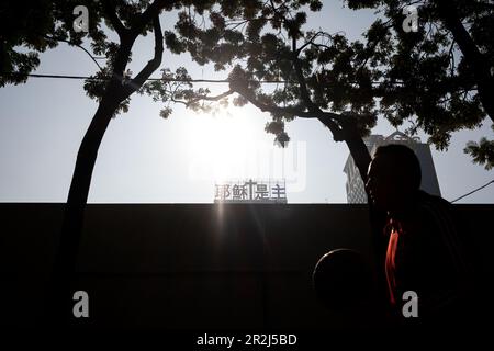 Illustrazione della vita quotidiana a Hong Kong Foto Stock