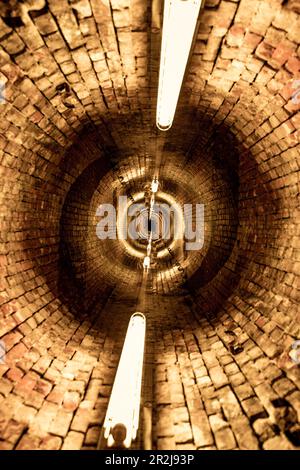 Tunnel sotterranei nella vecchia miniera di carbone di Gent, Belgio. Foto Stock