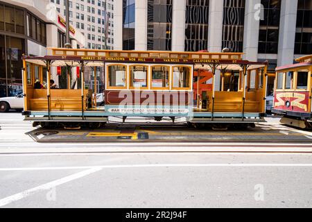 Tram ferroviario municipale di San Francisco. Foto Stock