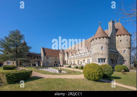 Chateau Hattonchâtel nel Parc Naturel Regional de Lorraine, Mosa, Lorena, Grand Est, Alsazia-Champagne-Ardenne-Lorena, Francia Foto Stock