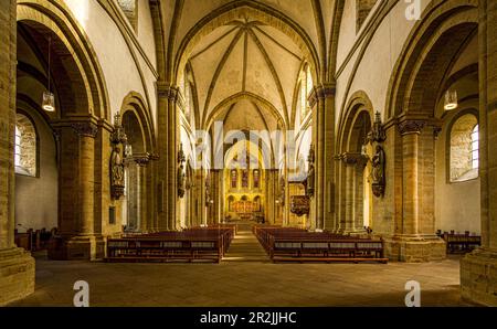 Vista dell'interno di St Cattedrale di Pietro a Osnabrück, bassa Sassonia, Germania Foto Stock