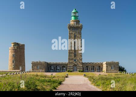 Phare Du Cap Frehel, Bretagna, Francia Foto Stock