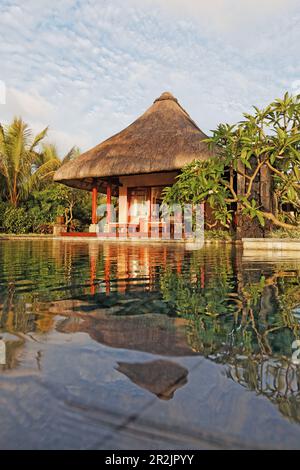 Vista idilliaca Master suite del Shanti Maurice Resort, Souillac, Mauritius, Africa Foto Stock